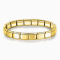 Plain Gold Italian charm link bracelet
