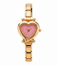 Heart Pink Dial Italian Charm Watch