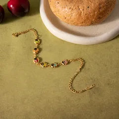 Pretty Gorgeous Stuff Ladybug Bracelet close-up ladybug charm detail