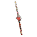 Pretty Gorgeous Stuff heart Italian charm band watch product shot
