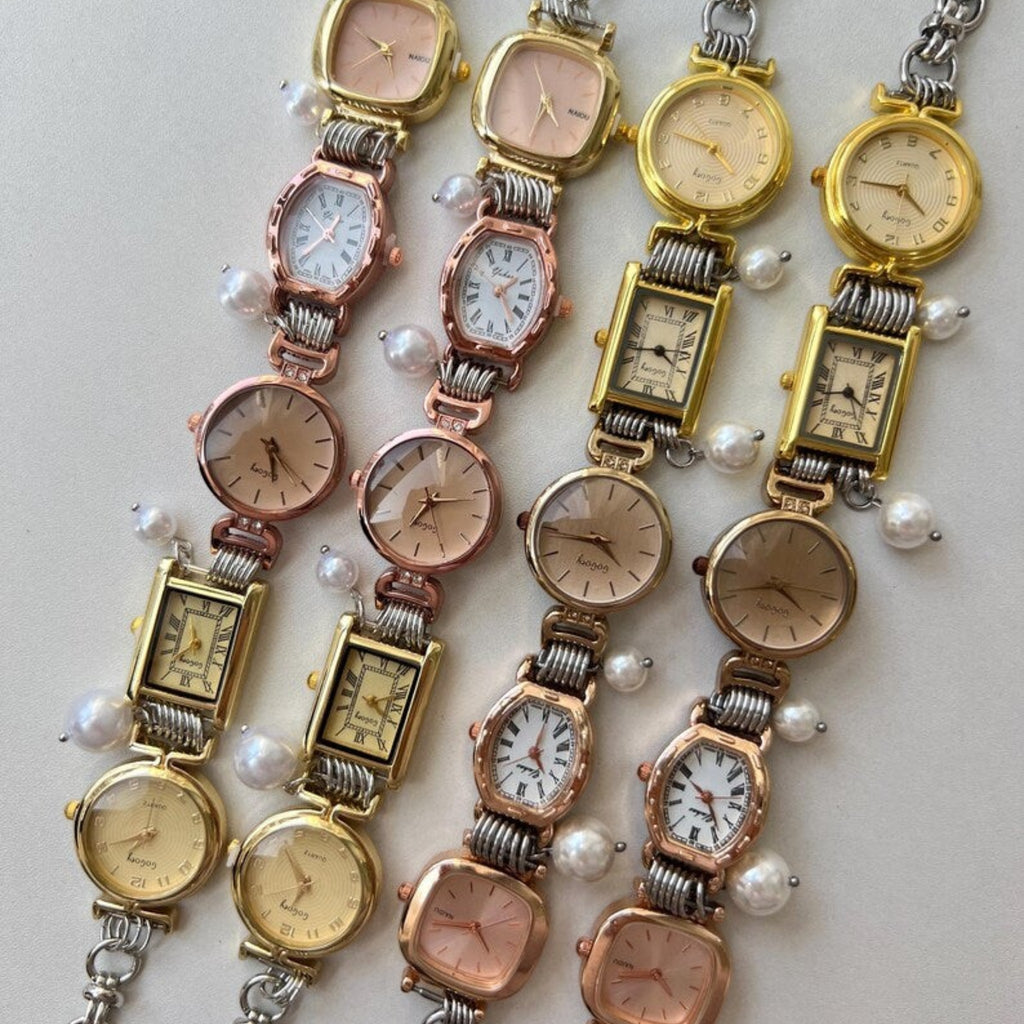 Pretty Gorgeous Stuff Watch Dial Choker styled on model