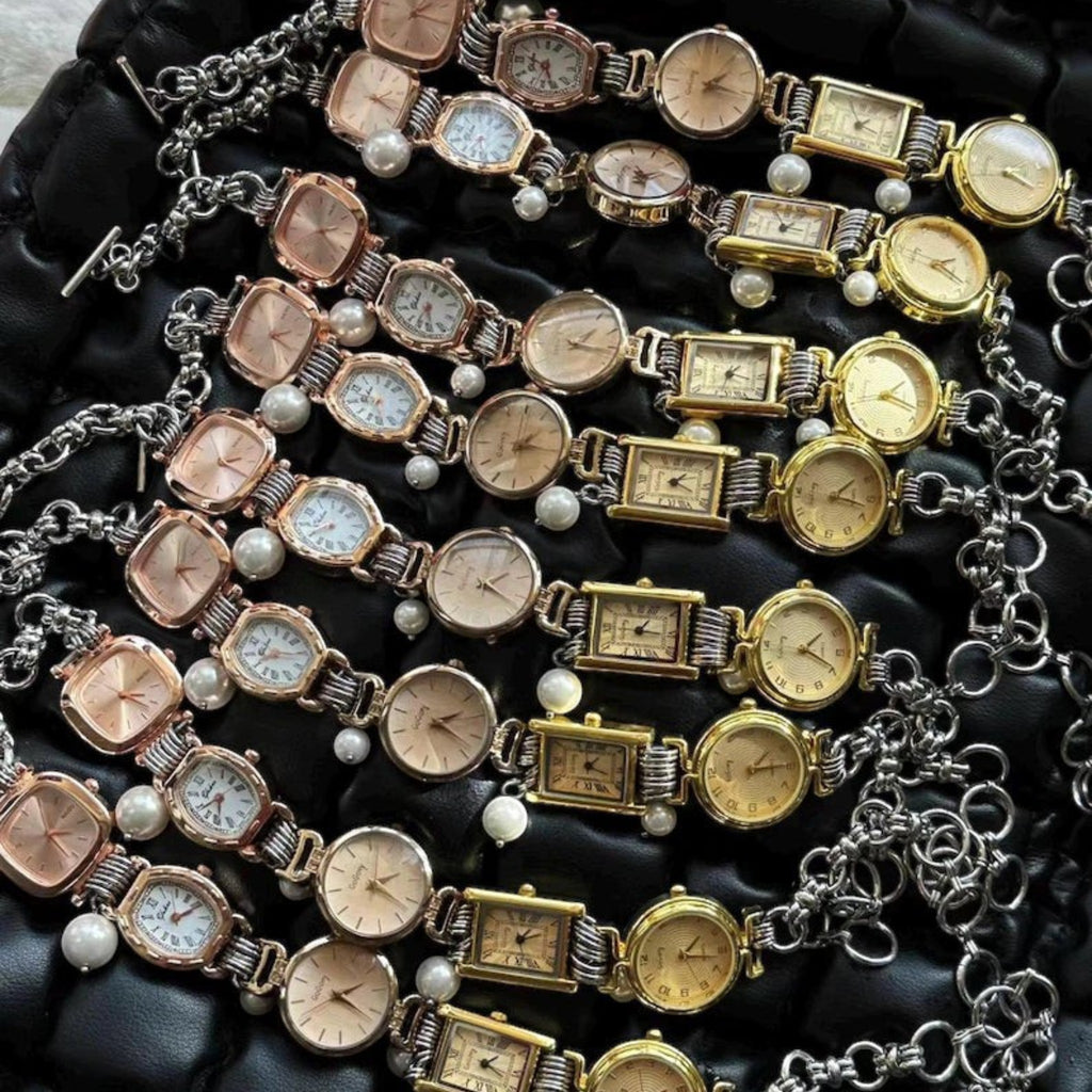 Pretty Gorgeous Stuff Watch Dial Choker flat lay